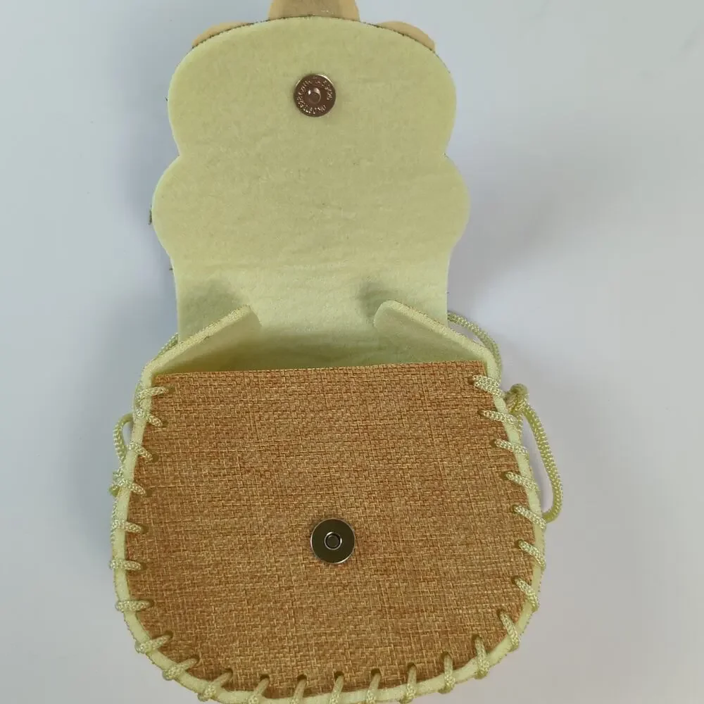 Mini Felt Flower Crossbody Purse Boho Cottagecore Girls Bag